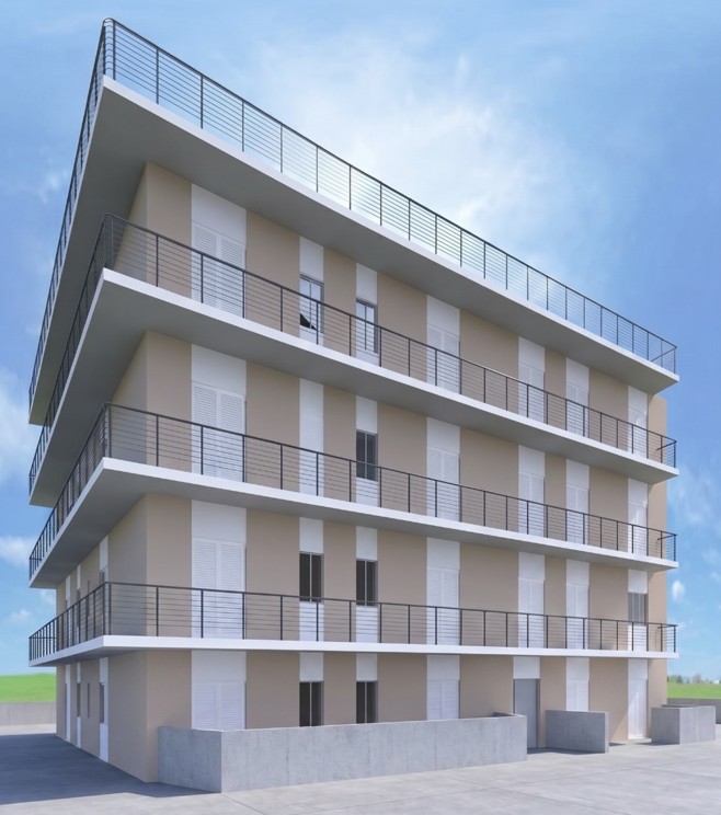 Architectural exterior of Ocean Vista Residences